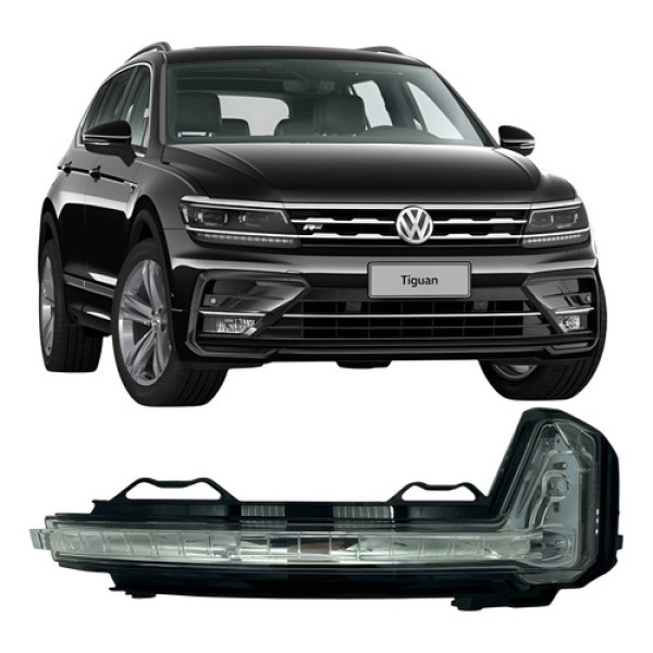 Pisca Seta Lente Retrovisor Tiguan 18 A 25 Direito Carona