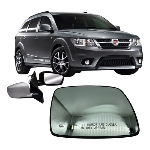 Lente E Base Vidro Retrovisor Freemont Journey 09 A 18  Ld