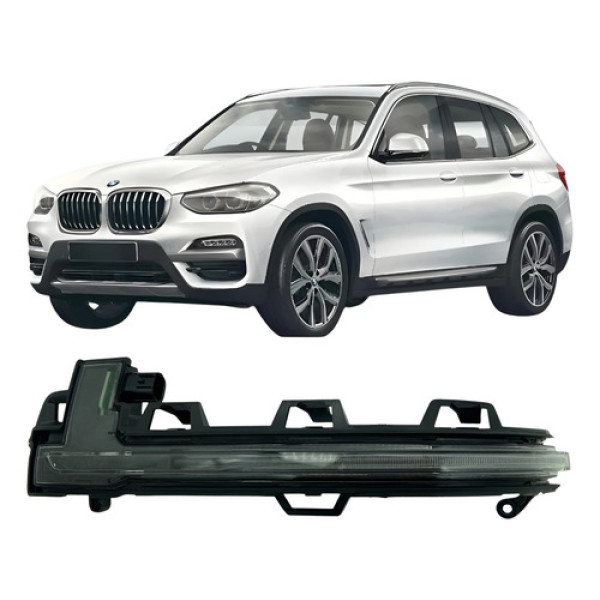 Seta Pisca Retrovisor Bmw X3 X4 X5 X6 X7 2018 A 2023 Esquerd