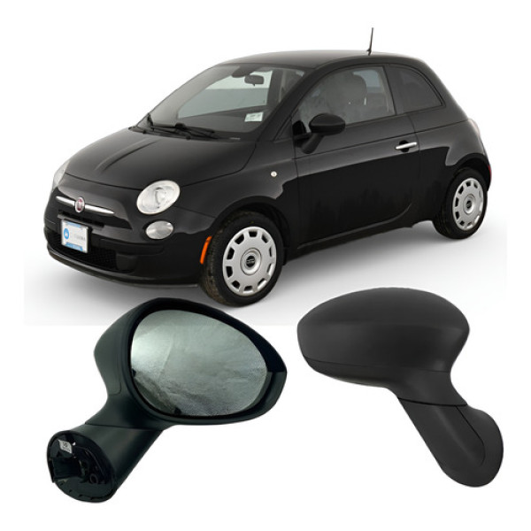 Retrovisor Fiat 500 2009 A 2015 Elétrico Esquerdo Motorista