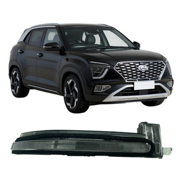 Lente Pisca Seta Retrovisor Creta 22 23 24 25 Direito
