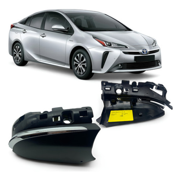 Capa Inferior Espelho Retrovisor Prius 2016 A 2021 Direito