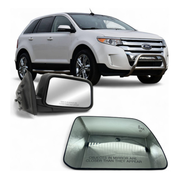 Espelho Lente E Base Ford Edge 11a 14 Com Sensor Direito