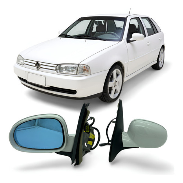 Retrovisor Gol G2 Bola Gti 96 97 98 99 4p Elet Pe Ferro Le Branco