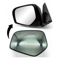 Lente Retrovisor L200 / Pajero 08/13 Esquerdo Motor Redondo