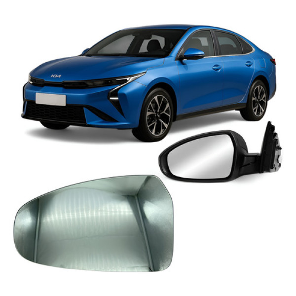 Espelho Lente Com Base Retrovisor Cerato 19 A 24 Esquerdo