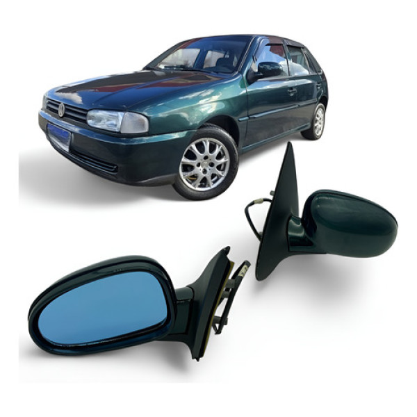 Retrovisor Gol G2 Bola Gti 96 97 98 99 4p Elet Pe Ferro Le Verde Escuro