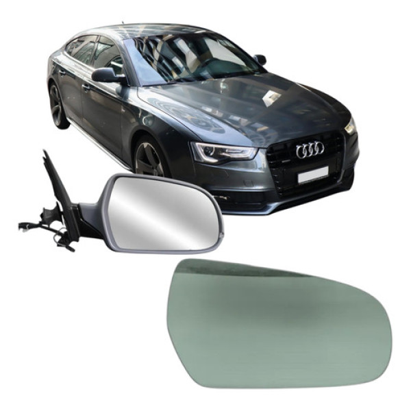 Espelho Lente E Base Retrovisor Audi A3 10 13 A4 A5 10 16 Ld