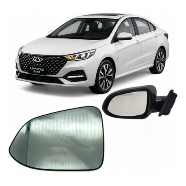 Lente Espelho Vidro Retrovisor Chery Arrizo 6 Esquerdo