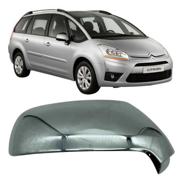 Capa Retrovisor C4 Grand Picasso 3008 Cromada Direita