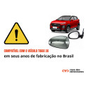 Lente Espelho Retrovisor Chery Tiggo 3x Motorista Esquerdo
