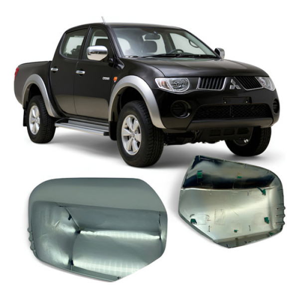Capa Retrovisor L200 Triton / Pajero Dakar  08/13 Cromada Ld