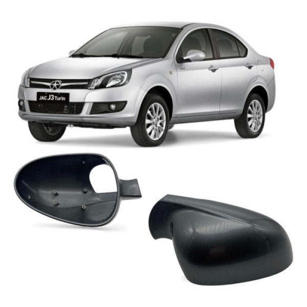 Capa Cobertura Espelho Retrovisor Jac J3 4 Furos Le Pintada