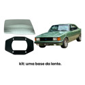 Lente E Base Retrovisor Opala 80/87 Esquerdo (motorista).