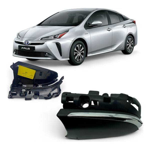 Capa Inferior Espelho Retrovisor Prius 2016 A 2021 Esquerdo