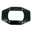 Lente E Base Retrovisor Opala 88/90 Esquerdo (motorista)