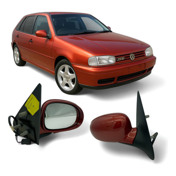 Retrovisor Gol G2 Bola Gti 96 97 98 99 4p Elet Pe Ferro Ld Bordo