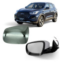 Lente Com Base Retrovisor Chery Tiggo 5x Com Sensor Esquerdo