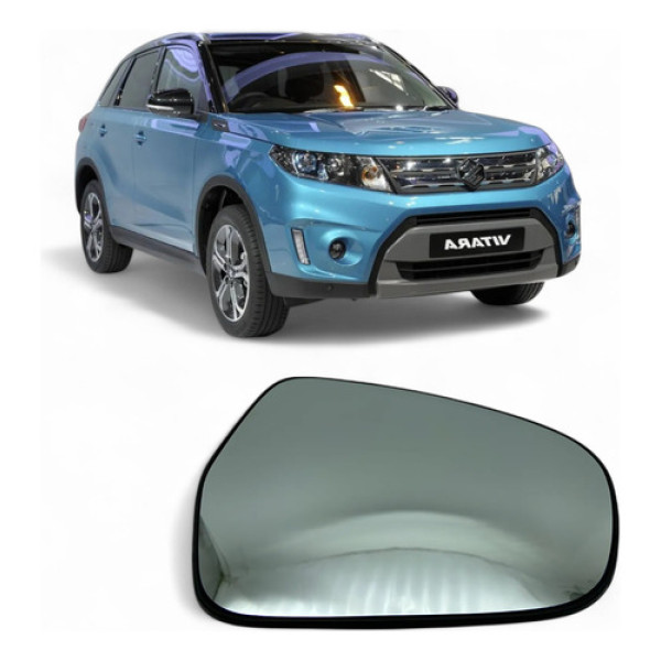 Lente Com Base Retrovisor Vitara Sx4 Cross 17 A 22 Direito