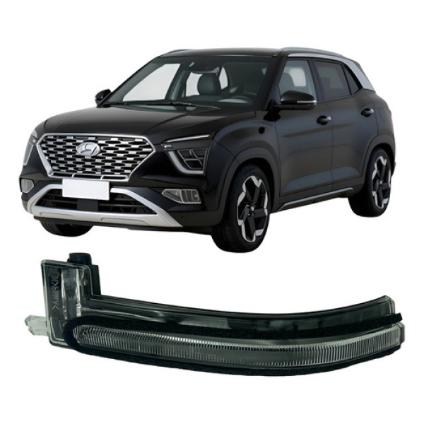 Seta Lente Pisca Retrovisor Creta 22 23 24 25 Esquerdo
