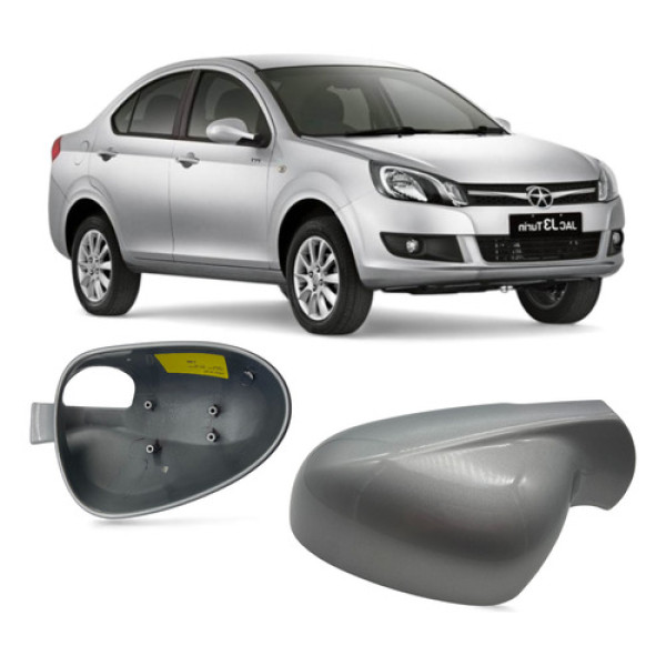 Capa Cobertura Espelho Retrovisor Jac J3 4 Furos Ld Pintada