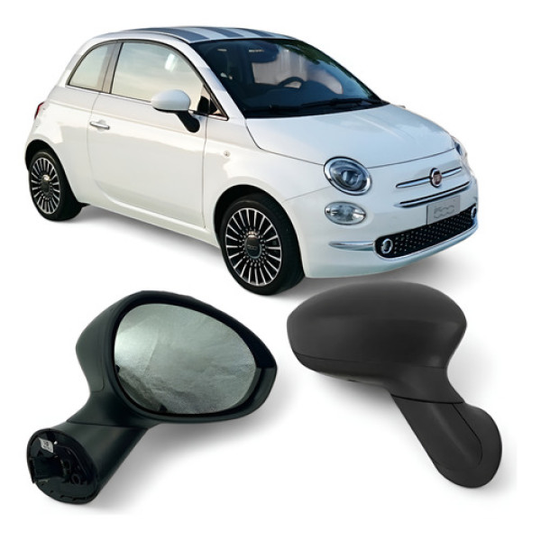 Retrovisor Fiat 500 2009 A 2015 Elétrico Direito Carona