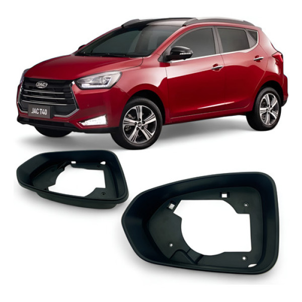 Aro Moldura Espelho Retrovisor Jac T40 Esquerdo