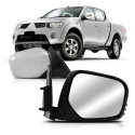 Capa Retrovisor L200 Triton Pajero Dakar  08 A 13 Cromada Le