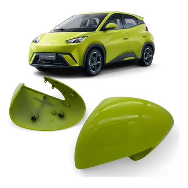 Capa Tampa Cobertura Retrovisor Byd Dolphin Esquerdo Verde-limão Lado Motorista