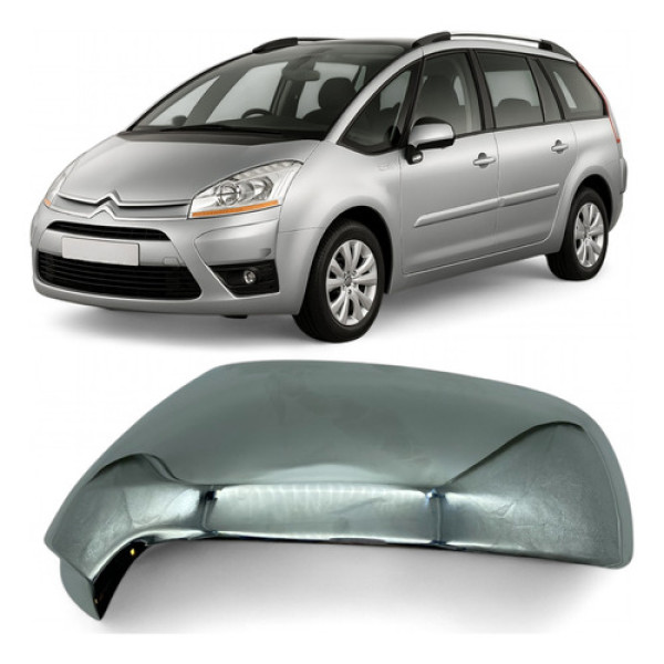 Capa Retrovisor C4 Grand Picasso / 3008 Cromada Esquerda