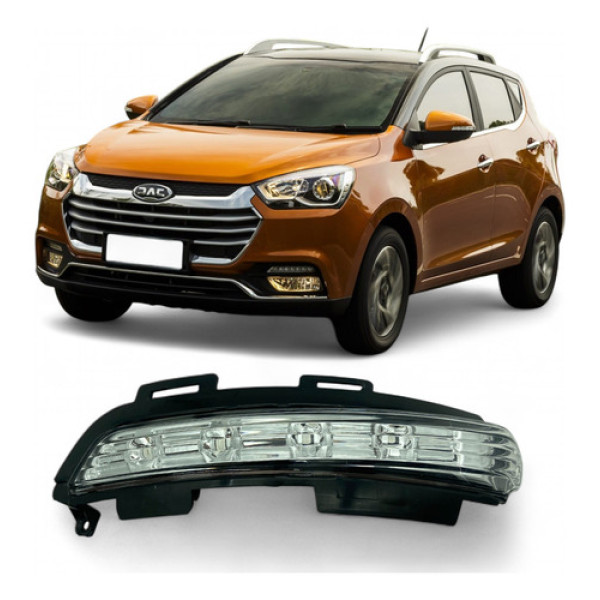 Pisca Seta Retrovisor Jac T40 2018 2019 2020 2022 Esquerdo