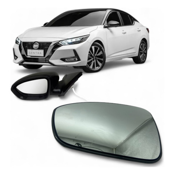 Espelho Lente Com Base Retrovisor Nissan Sentra 22 23 24 25